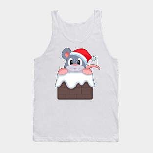 Mouse Christmas Stone wall Tank Top